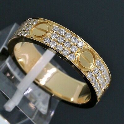 S925 With Love CZ Rings 18k Gold