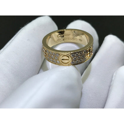 S925 With Love CZ Rings 18k Gold