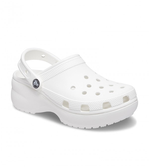 "Crocs  Classic Platform Clog white "