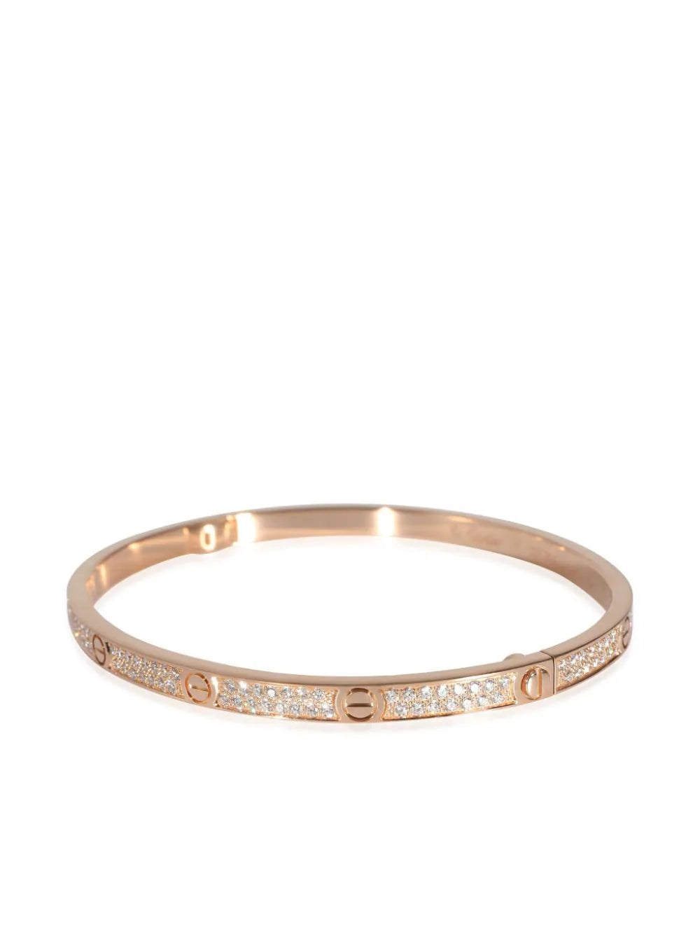 Love Bangle cz 18k Rose Gold