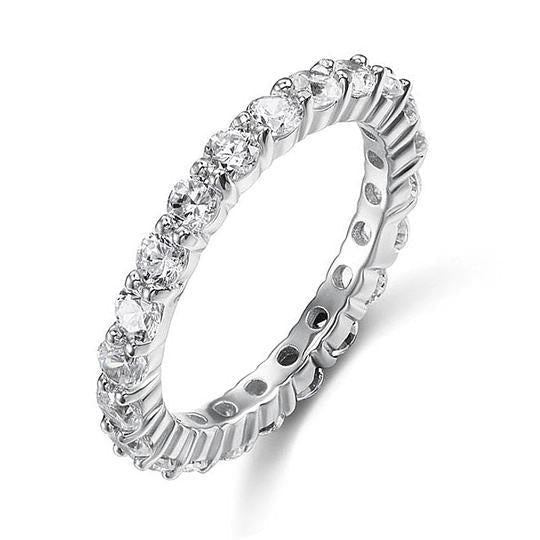 925 Silver Color Single Layer Ring - RKSCART