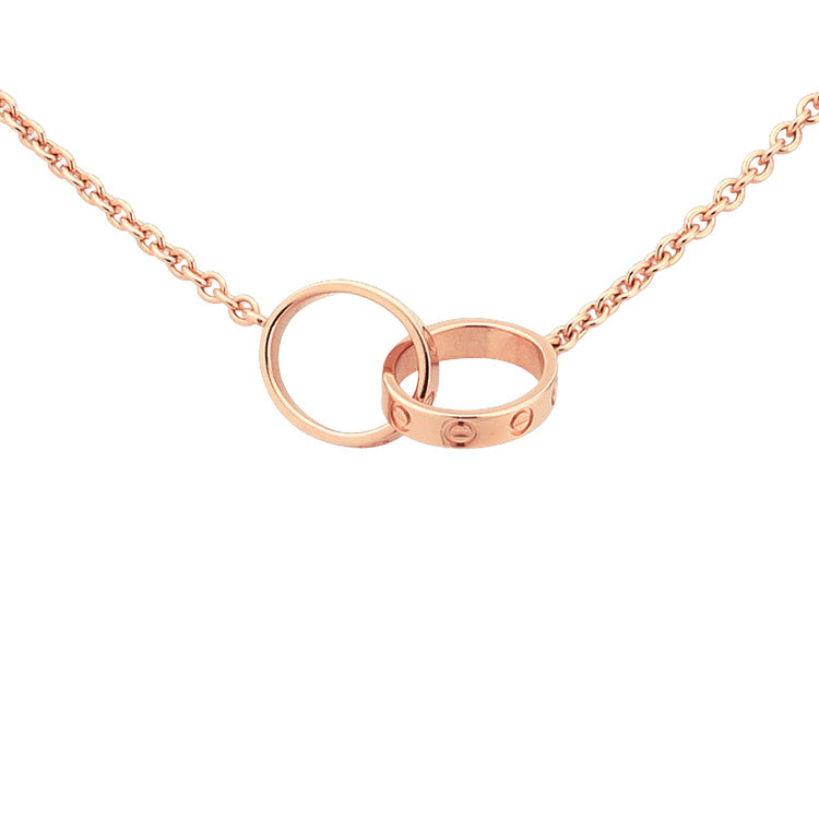 Love Necklace 18k Rose Gold