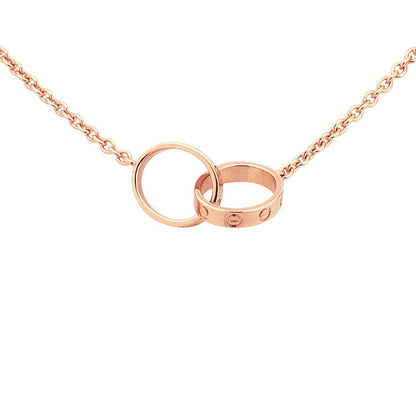 Love Necklace 18k Rose Gold