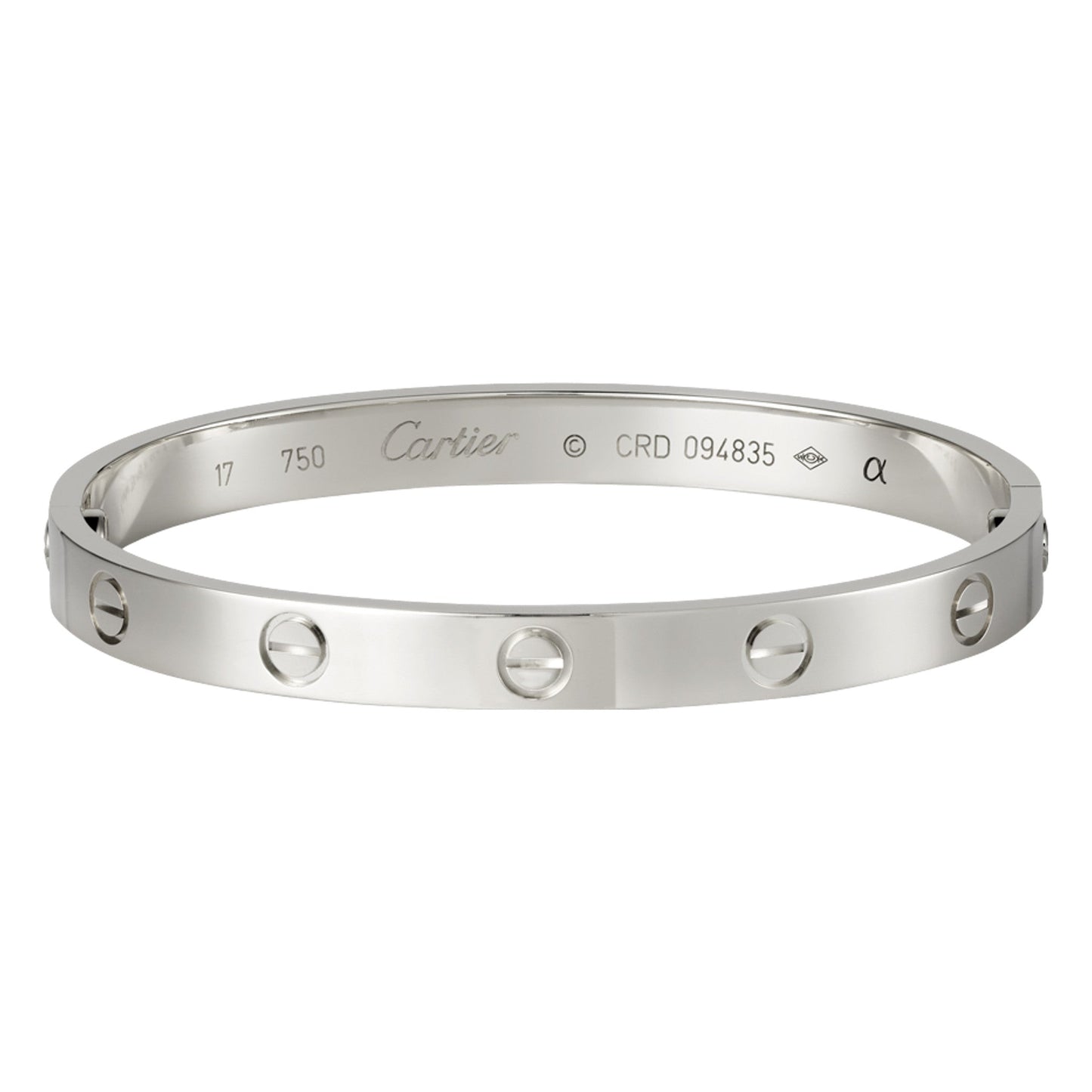 Love Bangle 18k White Gold