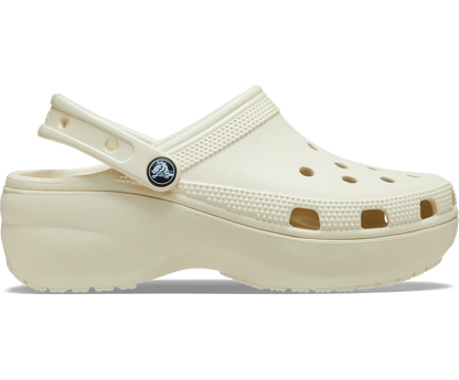 "Crocs  Classic Platform Clog bone "