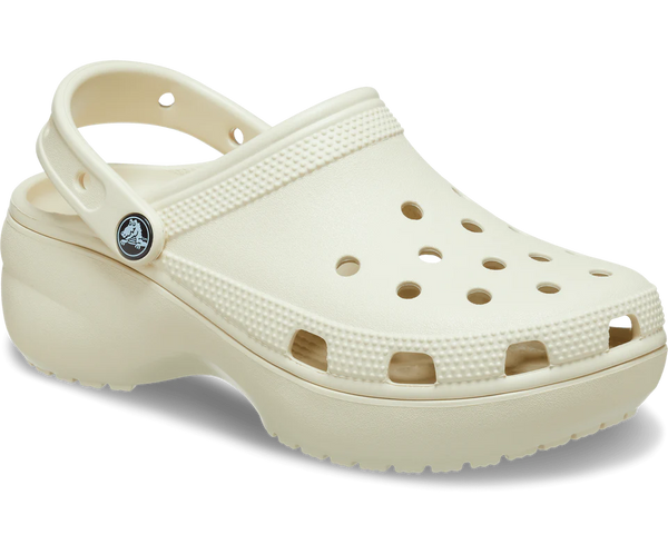 "Crocs  Classic Platform Clog bone "