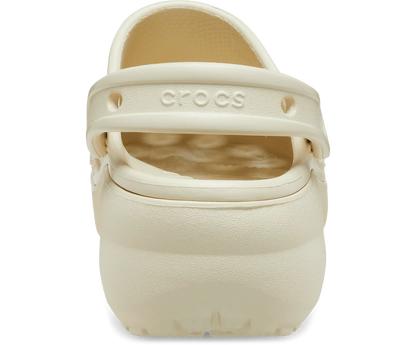 "Crocs  Classic Platform Clog bone "