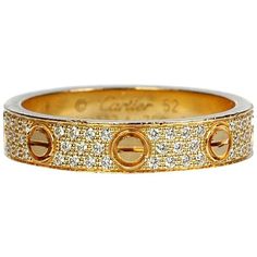 S925 With Love CZ Rings 18k Gold