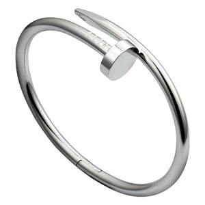 Nail Bangle 18k White Gold