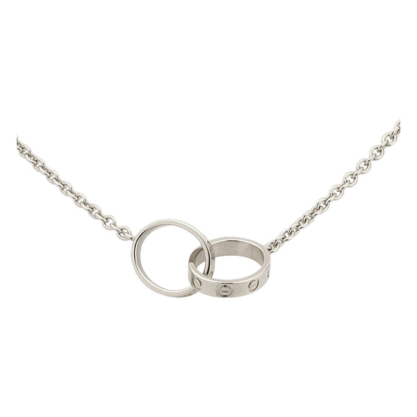 Love Necklace 18k White Gold