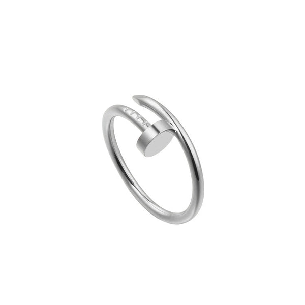 Nail Ring 18k White Gold