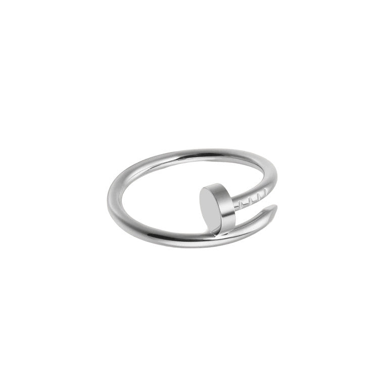 Nail Ring 18k White Gold