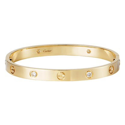 Love Bangle cz 18k Gold