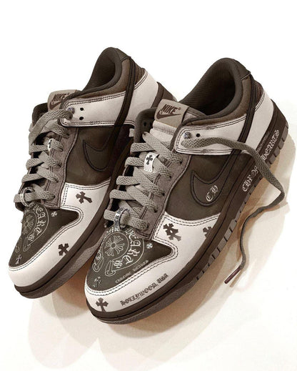 "Chrome Hearts x Nike SB Dunk Low brown"